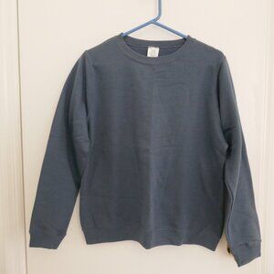 NWT youth unisex sweatshirt pewter blue size XL